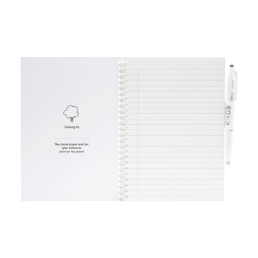 Logotrade promotional products photo of: MOYU Erasable Stone Paper Notebook SoftCover 18 pages