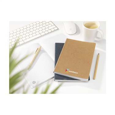 Logo trade promotional item photo of: Paper Notebook GRS Washable Kraft Cover A5