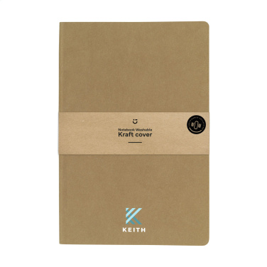 Logo trade advertising products picture of: Paper Notebook GRS Washable Kraft Cover A5