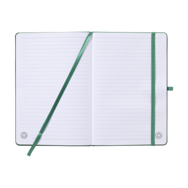 Logo trade promotional product photo of: Recycled GRS PU Paper Notebook A5
