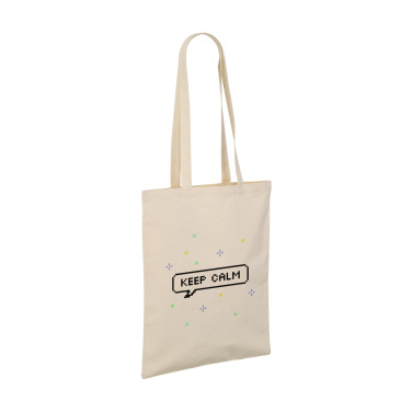Logo trade business gifts image of: ShoppyBag (180 g/m²) long handles cotton bag