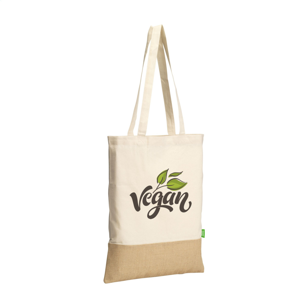 Logotrade advertising product image of: Combi Organic Shopper (160 g/m²) bag