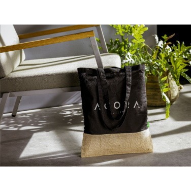 Logotrade promotional item picture of: Combi Organic Shopper (160 g/m²) bag