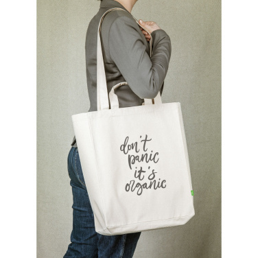 Logo trade business gifts image of: Organic Cotton Canvas Tote Bag (280 g/m²)