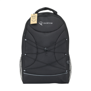 Logo trade business gifts image of: Flashline GRS RPET Laptop Backpack