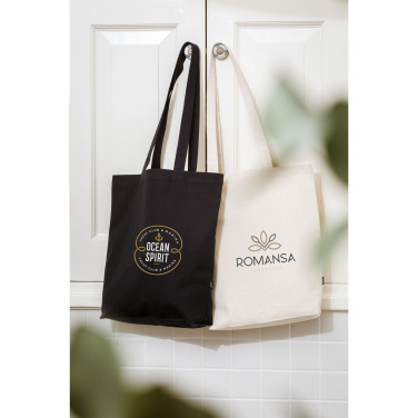 Logo trade promotional products image of: GRS Recycled Canvas Bag Natural (260 g/m²)