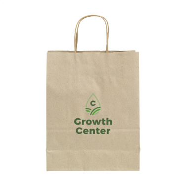 Logo trade promotional gifts picture of: Leaf It Bag recycled grass paper (90 g/m²) S