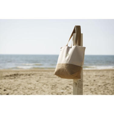 Logo trade promotional giveaways image of: Cancun Beachbag Organic Cotton (320 g/m²)