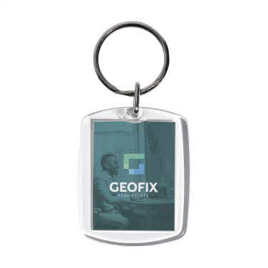 Logo trade advertising products image of: Club keyring