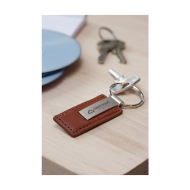 Logo trade promotional products picture of: LeatherKey keyring