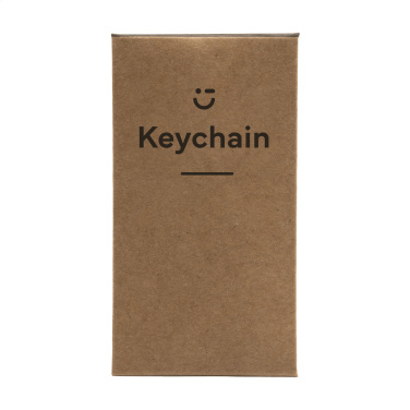 Logo trade promotional merchandise photo of: LeatherKey keyring