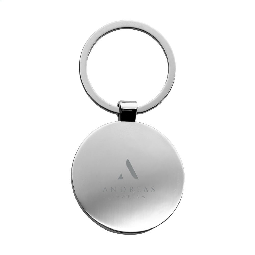 Logo trade promotional gifts image of: Bamboo Key Circle keyring