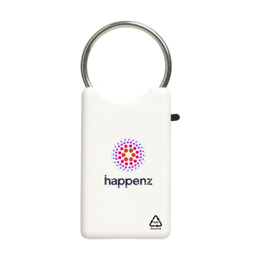 Logo trade advertising products picture of: Safe GRS Recycled Key Ring