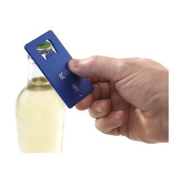 Logo trade promotional merchandise image of: Carta Opener Recycled Alu bottle opener