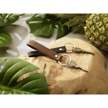 Logo trade promotional merchandise picture of: Vegan Pineapple Leather Keyring