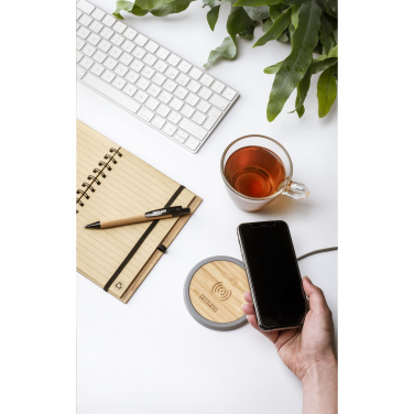 Logotrade promotional item picture of: Lidos Stone ECO 10W Wireless Charger