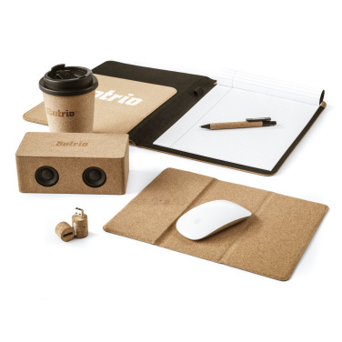 Logo trade promotional giveaway photo of: Cork Wireless Charging Mousepad