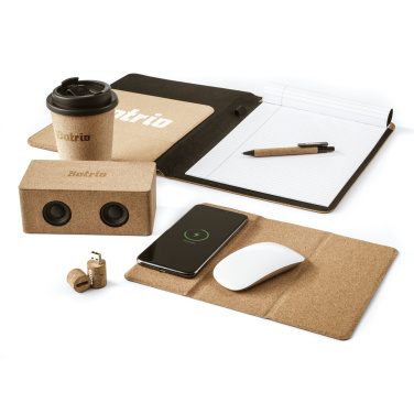 Logo trade promotional gift photo of: Cork Wireless Charging Mousepad