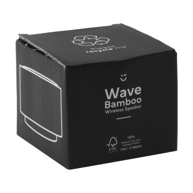 Logo trade promotional items picture of: Wave Bamboo Wireless Speaker