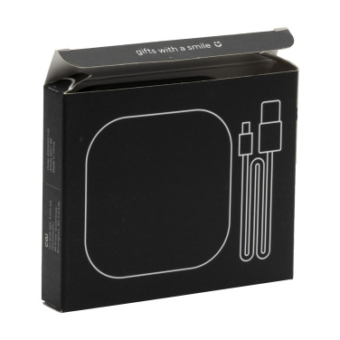 Logo trade corporate gifts image of: Bamboo Wireless Charger 15W