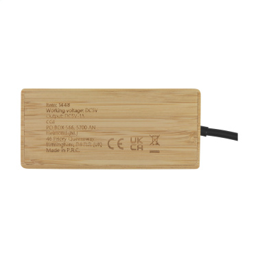 Logo trade corporate gifts picture of: Fyra Bamboo Hub