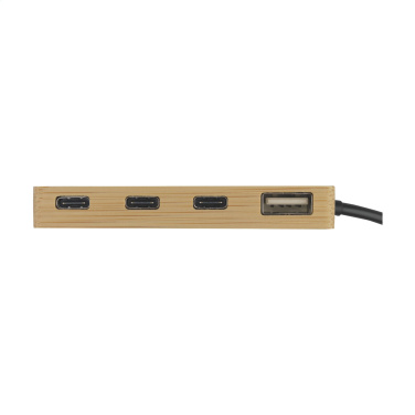 Logo trade corporate gifts image of: Fyra Bamboo Hub