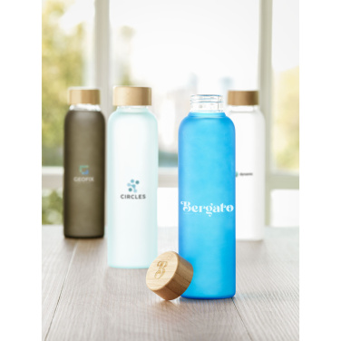 Logo trade promotional products picture of: Frosty Glass Bottle 550 ml drinking bottle