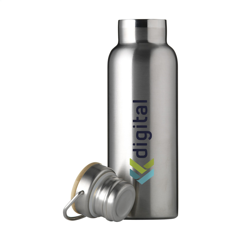 Logo trade promotional giveaways picture of: Nordvik RCS Recycled Steel 500 ml drinking bottle