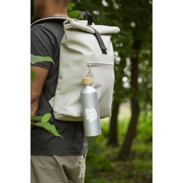 Logotrade advertising product picture of: AluBamboo GRS Recycled Alu 750 ml water bottle