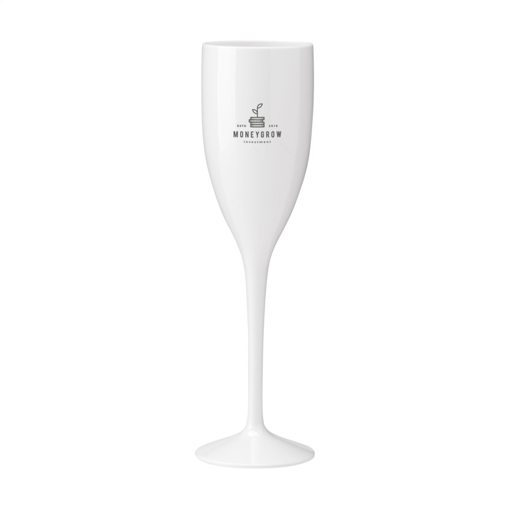 Logotrade promotional item picture of: Lunaire Reusable Champagne Glass 150 ml
