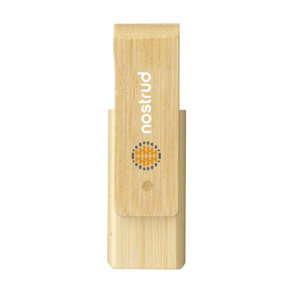 Logo trade business gifts image of: USB Waya Bamboo  8 GB