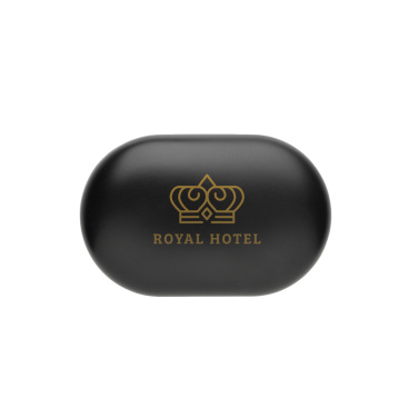 Logo trade business gift photo of: Fitsound RCS recycled plastic open ear TWS earbuds