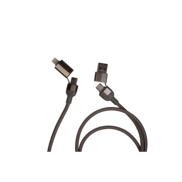 Logo trade business gifts image of: Charging cable with data transfer DONNES Pierre Cardin