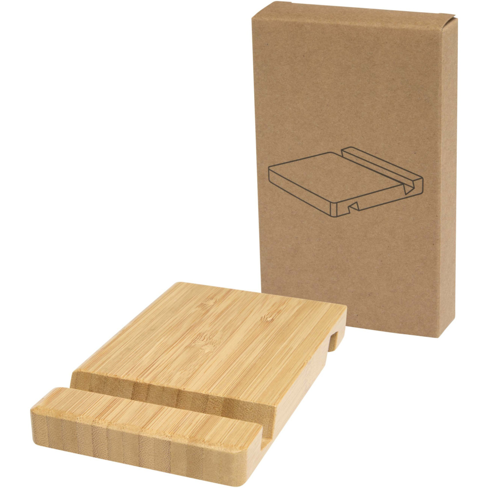Logotrade corporate gift image of: Bubup bamboo 2-angled tablet and phone stand