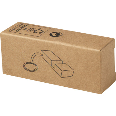 Logo trade business gift photo of: Bosona bamboo phone holder with keychain