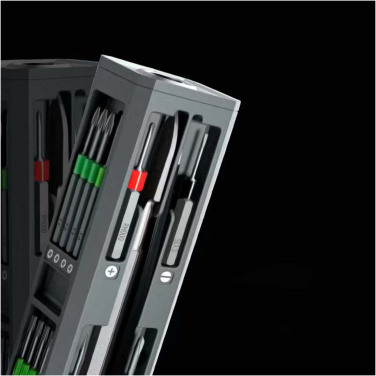 Logotrade promotional item picture of: SCX.design T20 30-piece screwdriver and repair set in aluminium case