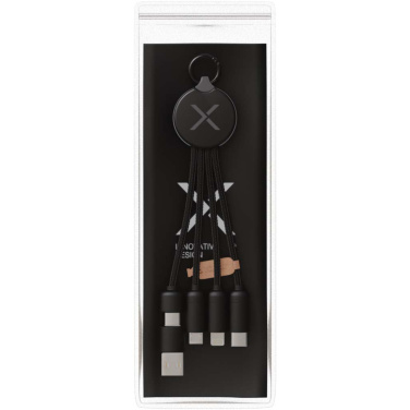 Logo trade promotional gifts image of: SCX.design C14 15W 5-in-1 charging cable