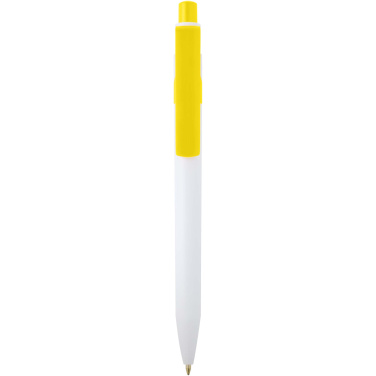 Logotrade business gift image of: Unica recycled plastic ballpoint pen (blue ink)