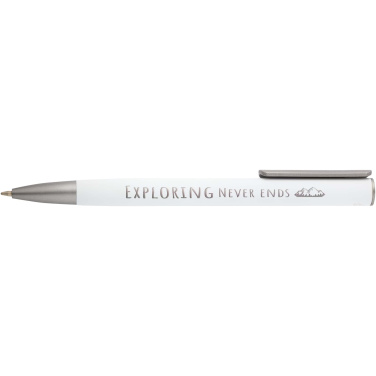 Logotrade corporate gift image of: Ziggur aluminium ballpoint pen (blue ink)