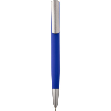 Logo trade promotional gift photo of: Ziggur aluminium ballpoint pen (blue ink)
