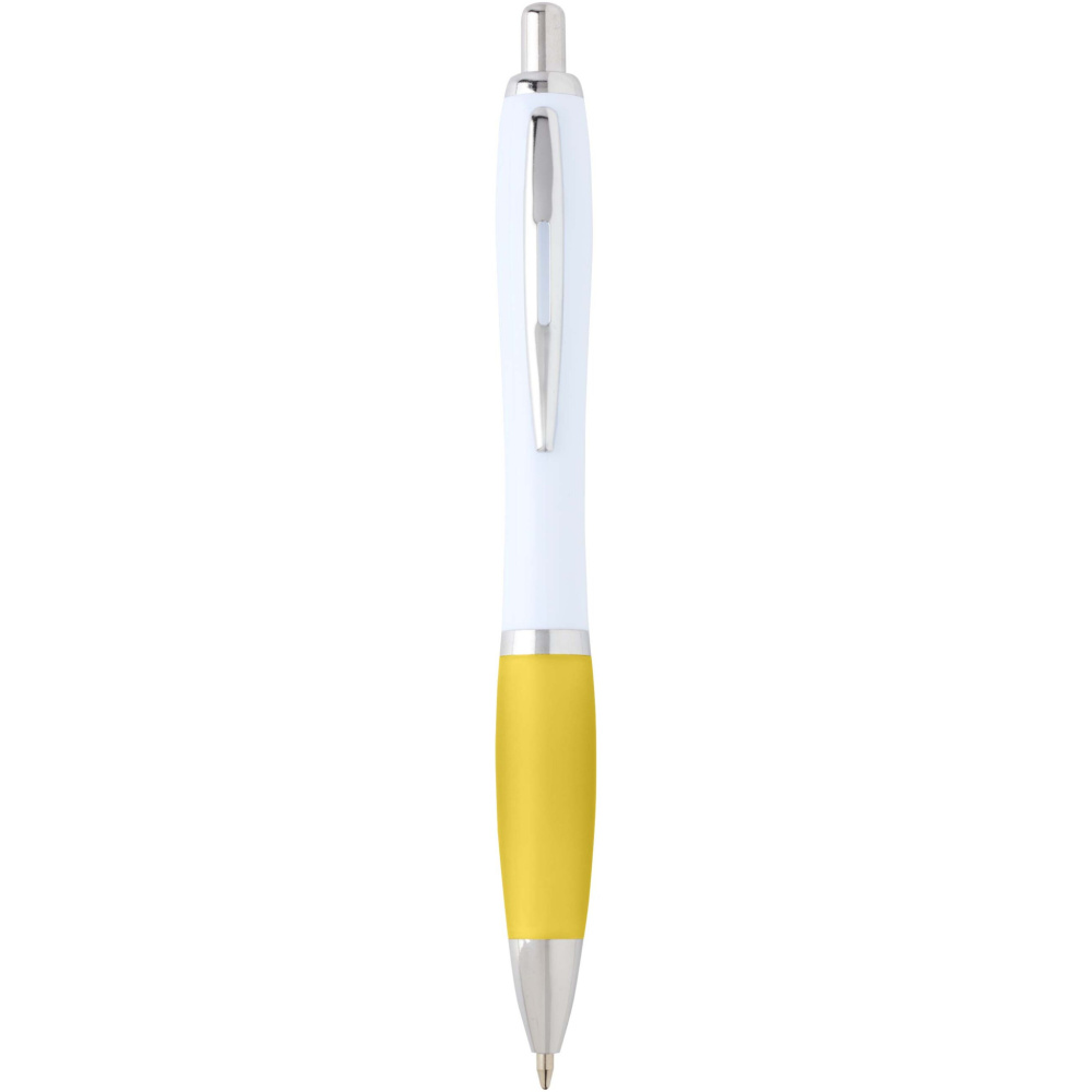 Logo trade promotional merchandise image of: Nash recycled plastic ballpoint pen (blue ink)
