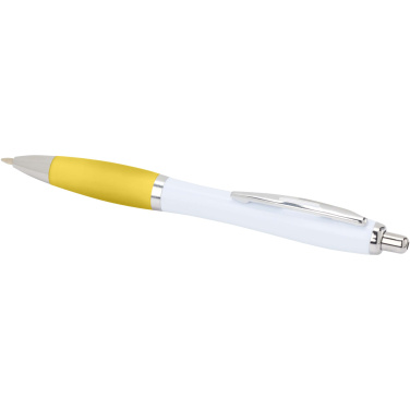 Logotrade promotional merchandise picture of: Nash recycled plastic ballpoint pen (blue ink)