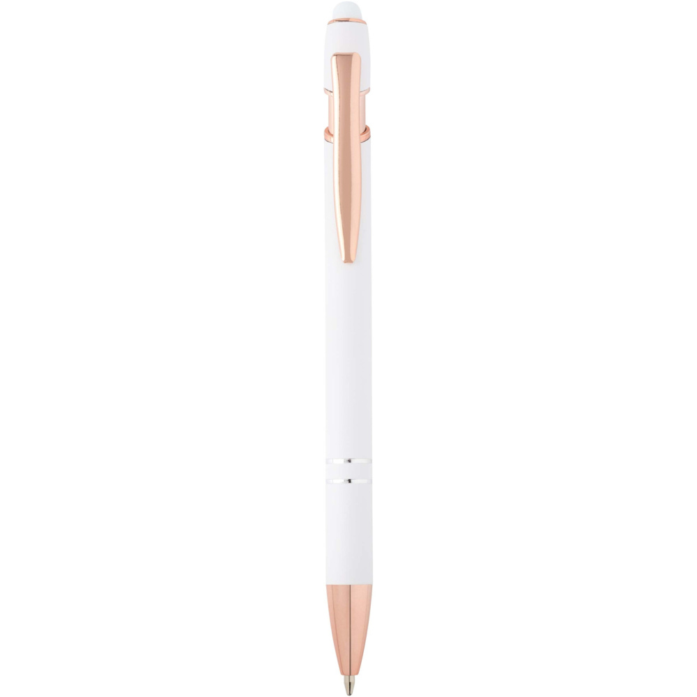 Logo trade promotional products image of: Nanna ballpoint pen with rose gold finish (blue ink)