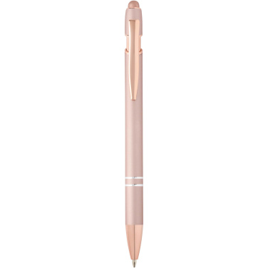 Logo trade promotional product photo of: Nanna ballpoint pen with rose gold finish (blue ink)
