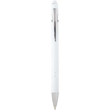 Logo trade corporate gift photo of: Kish ballpoint pen with silver finish (blue ink)