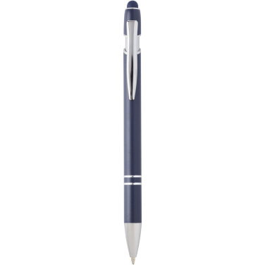 Logo trade promotional gifts image of: Kish ballpoint pen with silver finish (blue ink)