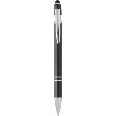Logo trade business gifts image of: Kish ballpoint pen with silver finish (blue ink)