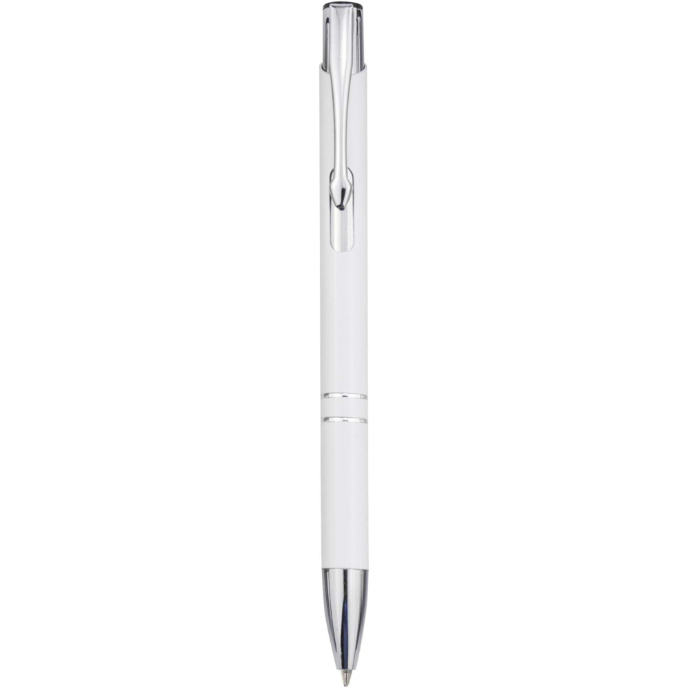 Logo trade promotional merchandise image of: Moneta recycled aluminium ballpoint pen (blue ink)