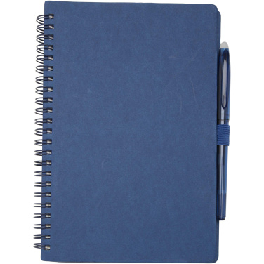 Logo trade corporate gifts image of: Slate reusable soft cover notebook and pen set (black ink)