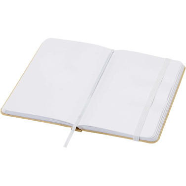 Logo trade promotional merchandise photo of: Reed A6 recycled hard cover notebook with plain pages